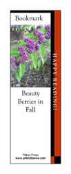 Beauty Berries Bookmark This bookmark depicts Beauty Berries.