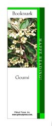 This bookmark depicts a Goumi.