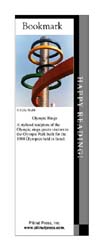 Sculpture Bookmark This bookmark depicts a sculpture of the Olympic Rings in Seoul, South Korea.